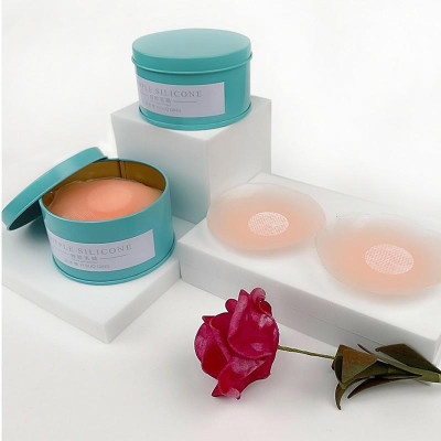 Hộp 10 miếng dán ngực Silicon dùng nhiều lần -  Hộp xanh - DNHX