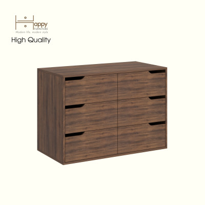 HAPPY FURNITURE , Tủ lưu trữ 6 ngăn kéo - ASO, THK_341 , 100cm x 50cm x 70cm DxRxC