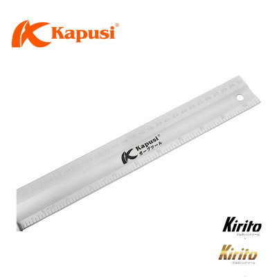 Thước ke góc vuông nhôm Kapusi Nhật Bản 30cm thiết kế livo, nhôm trắng chống gỉ k2648