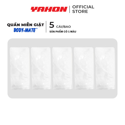 Combo Bao Quần Lót Miễn Giặt Tiện Lợi BODY-MATE Nam, 5 Cái/Bao