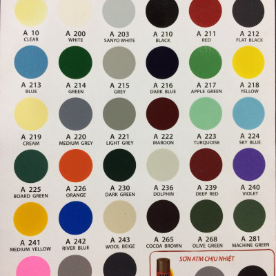 Sơn xịt màu tím ATM A240