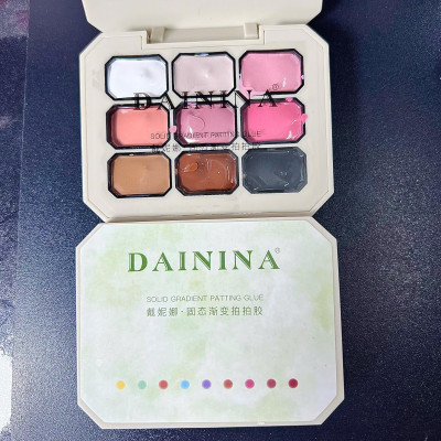 Gel Dặm Ombre Dainina 9 Màu Trẻ Trung Làm Nail Hàn Quốc, Sơn Gel Dặm Nén Ombre Vẽ Móng Cao Cấp Nữ Women