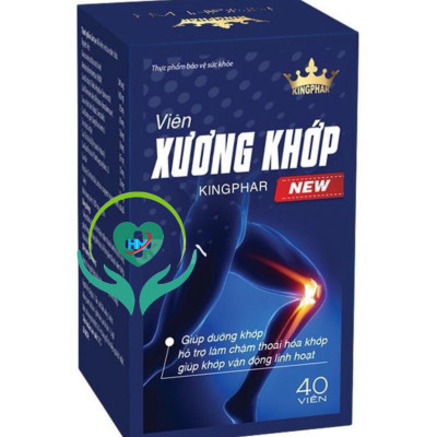 Viên xương khớp  Kingphar New  - Hộp 40 viên - Dưỡng Khớp, Giúp Phục Hồi Cấu Trúc Mô Sụn Khớp