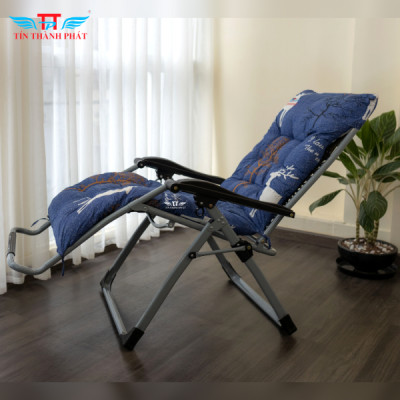 Ghế xếp thư giãn có đệm cao cấp Tín Thành Phát – Bền đẹp, gọn nhẹ, phù hợp cả trong nhà và ngoài trời