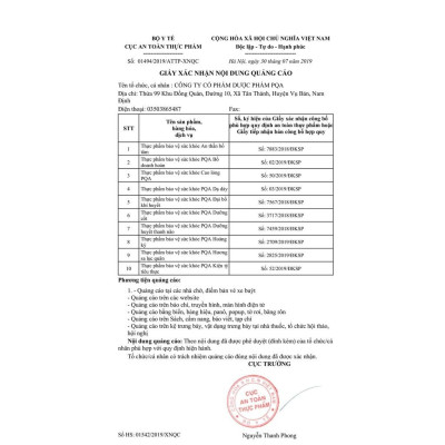 Dưỡng Cốt PQA Giúp Bồi Bổ Khí Huyết Thông Kinh Lạc Và Hỗ Trợ Giảm Đau Nhức Xương Khớp Hộp 25 Gói