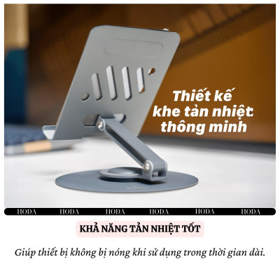 Stand/ Giá Đỡ Nhôm Xoay hiệu WIWU ZM-013 Rotation Stand Cho Điện Thoại, Máy Tính Bảng Điều Chỉnh Xoay 360 cho iPhone 11 12 13 14 15 16 S23 S24 S25 Z Fold Flip 3 4 5 Oppo Xiaomi - Hàng nhập khẩu