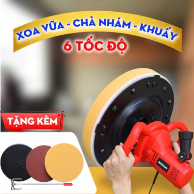 Máy trát tường xoa vữa, đánh bóng xoa hồ BOSHUN cao cấp công xuất lớn 1680W - khấy sơn máy trà nhám