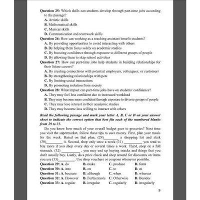 Sách - Hướng dẫn giải chi tiết đề luyện thi tốt nghiệp THPT môn tiếng anh theo cấu trúc đề thi 2025 (HA)