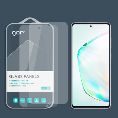 Bộ 2 Miếng Kính Cường Lực Gor Dành Cho SAMSUNG GALAXY NOTE 10 LITE/ S10 LITE Full Box - GOR - Hàng Nhập Khẩu