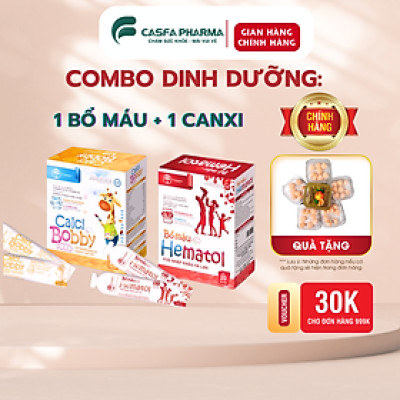 Combo Canxi Hữu Cơ cho Bé + BỔ MAU HEMATOL TW Hanopharco