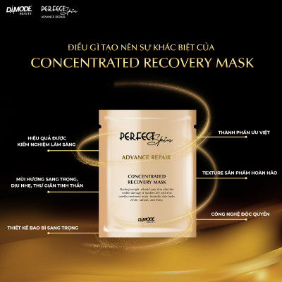 Mặt nạ tinh chất cô đặc tái sinh tế bào phục hồi da CONCENTRATED RECOVERY MASK DAMODE 5 cái dùng thử