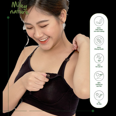 Áo Lót Bầu Tháo Khóa Trước Vải Sợi Thiên Nhiên Cao Cấp Miley Nature Miley Lingerie BRB0103
