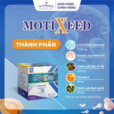 Gói uống Motixeed hỗ trợ tăng cường sinh lực và cải thiện khả năng sinh lý nam (30 gói) - Nutramed