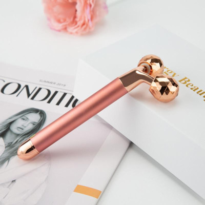 Máy massage mặt 2 bi lăn, cây lăn mặt nâng cơ trẻ hóa làn da, chống nhăn chống nếp (có hàng sẵn) Loại I (Đã có Sẵn Pin)