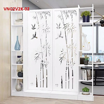 VÁCH NGĂN ĐÔI KẾT HỢP KỆ VNG2V2K-002 
