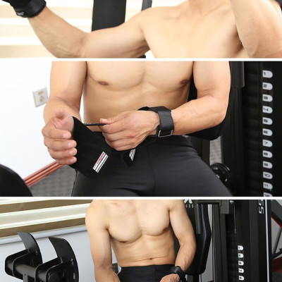 Găng Tay Tập GYM Hở Mu Bàn Tay Lifting Grips Aolikes Pro AL7639 7639 Kiêm Dây Kéo Lưng