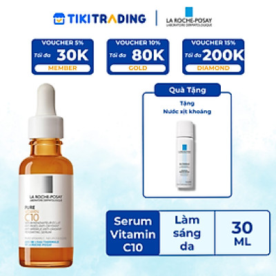 Dưỡng chất giúp cải thiện và làm sáng da La Roche-Posay Pure Vitamin C10 Serum 30ml