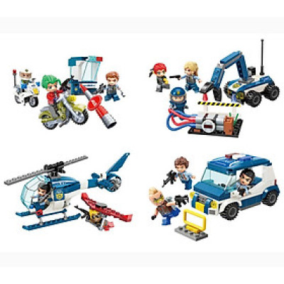 QMAN - 1932 Bộ xếp hình Thành phố Mine - Cảnh sát Thành phố bắt tội phạm (giao ngẫu nhiên)