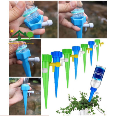 Combo Hộp 12 Vòi Tưới Cây Nhỏ Giọt Tự Động Có Van Chỉnh Theo Ý Muốn Tặng Cây Thông Lỗ Nghẹt PB1 206801-1