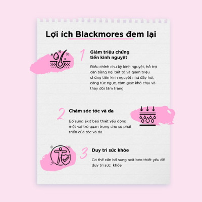 Viên uống Blackmores hoa anh thảo 1000mg chai 190 viên