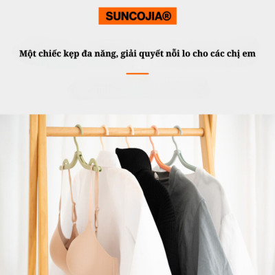 Móc treo quần áo gập gọn Suncojia, móc treo quần áo di động đa năng đi công tác, du lịch, gói 10 cái