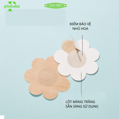 Miếng Dán Ngực Giấy Túi 10 Miếng Dán Ngực Chống Lộ Ti Khoe Vòng 1 Quyến Rũ  023
