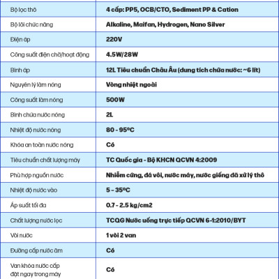 Máy Lọc Nước ROBOT Spring Pro 410GH-UR Vi Mạch LCD Cảm Ứng Đa Năng Nước Nóng Khóa An Toàn - Hàng Chính Hãng