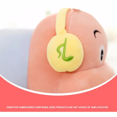 Thú nhồi bông Sâu đeo tai phone nghe nhạc êm mịn - Size từ 60cm đến 130cm- Quà tặng gấu bông con sâu dễ thương - Gối ôm mềm mịn cho bé.