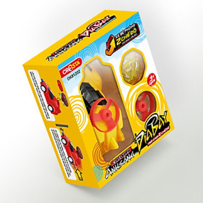 Đồ Chơi Con Quay Ánh Sáng - Đĩa Bay Màu Vàng DK81202