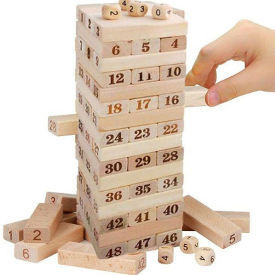 Bộ Đồ Chơi Rút Gỗ 48 Thanh Loại Lớn 