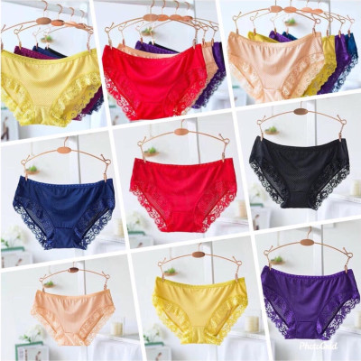 combo 5 quần lót thông hơi viền ren 6034 siêu đẹp fom từ 45-55kg