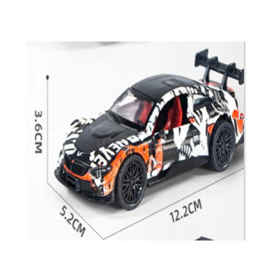 3611C-2 Mô hình xe ô tô kim loại pull-back tỉ lệ 1:36 - bộ 12 chiếc (KT 12x5.3x4.9cm)