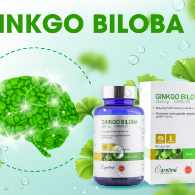 Thực phẩm chức năng Careline Ginkgo Biloba 2500Mg - Viên uống bổ não