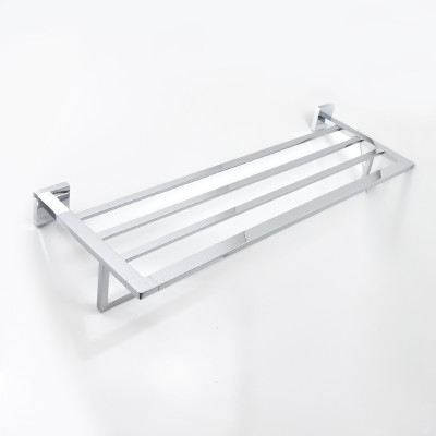 Giá treo khăn 2 tầng mặt gương Hiwin Y-1211 đồng kích thước 620x210x110