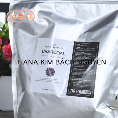 Bột Mặt Nạ Dẻo Than Hoạt Tính Sạch Lỗ Chân Lông Bã Nhờn ADEL Hàn Quốc 1kg