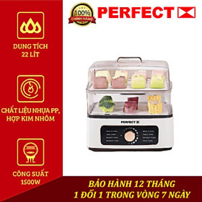 NỒI LẨU HẤP ĐA NĂNG PERFECT PF-LH12 2 TẦNG DUNG TÍCH 22 LIT BẢO HÀNH 1 NĂM- HÀNG CHÍNH HÃNG