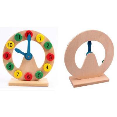 Đồ chơi đồng hồ gỗ để bàn khuyết giữa - Đồ chơi giáo dục ch