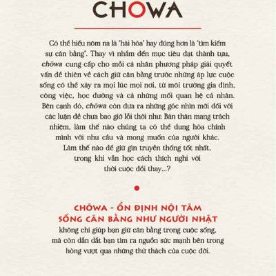 Chōwa - Ổn Định Nội Tâm Sống Cân Bằng Như Người Nhật