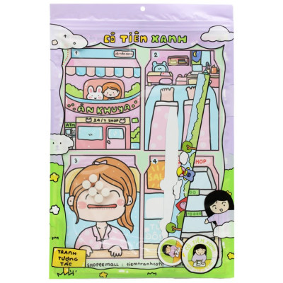 Bộ Tranh Tương Tác Cô Tiên Xanh - Ăn Khuya