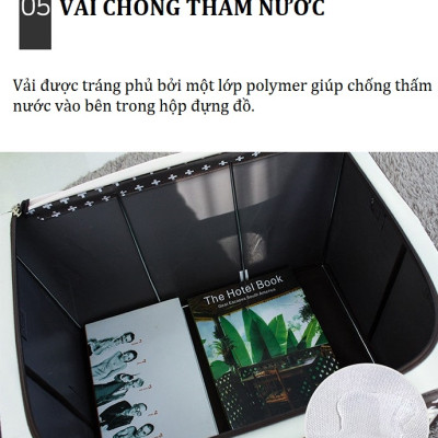 COMBO 2 TÚI ĐỰNG QUẦN ÁO KHUNG THÉP 66L-LIVING BOX 66L - Giao mẫu ngẫu nhiên