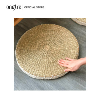 Đệm cói ONGTRE ngồi bệt vuông/Tròn có mút xốp đàn hồi (40cm)