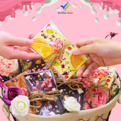 Set Nguyên Liệu Chocolate Bark Thành Phẩm 120 Viên VietTin Mart