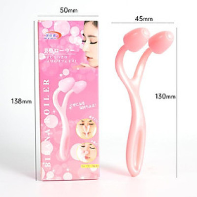 Dụng Cụ Lăn Nâng Mũi Mát Xa Vùng Mũi Bằng Nhựa Tiện Dụng, Cây Nâng Mũi Dọc Dừa Tự Nhiên (Có Hàng Sẵn)
