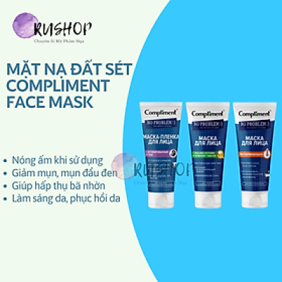 Mặt nạ đất sét Compliment No Problem Face Mask 80ml sạch da giảm mụn