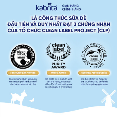 [Phiên bản mới] Thùng 6 lon Sữa dê Kabrita số 1 cho trẻ từ 0 -12 tháng - Lon 800g