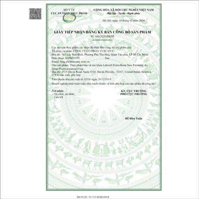 Labwell Extra Bonne, Viên bổ xung canxi cho người lớn tuổi, giúp xương chắc khỏe, hỗ trợ giảm loãng xương, Lab Well