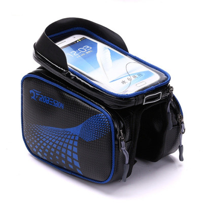 Túi 4 Ngăn Kèm Túi Chống Nước Hỗ Trợ Cảm Ứng Điện Thoại Treo Sườn Xe Đạp - Hàng Nhập Khẩu