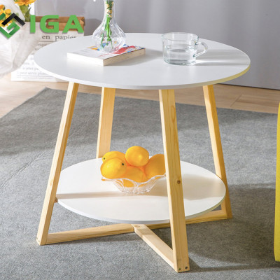 Bàn trà Bắc Âu Chân vuông mặt 60cm gp51
