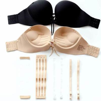 Áo ngực dây rút đúc su nâng ngực mặc với đầm trễ vai hở lưng