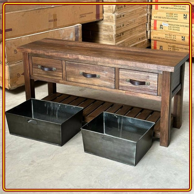 Bàn Console 3 hộc kéo Tundo 137 x 43 x 66 cm